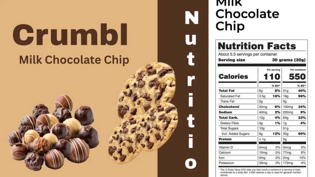 crumbl cookies nutrition facts
