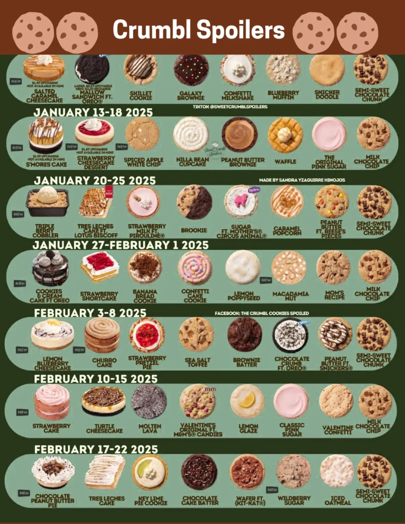 crumbl Cookie spoilers June 2025