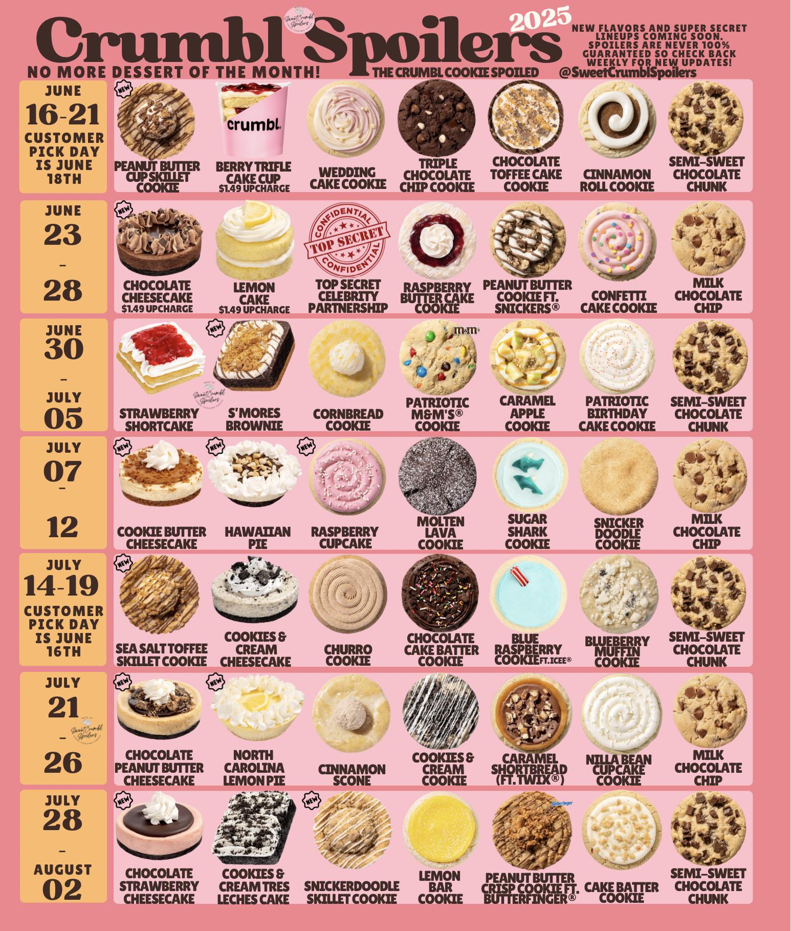 Crumbl Cookies Next Week 